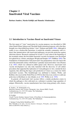 Chapter 2 Inactivated Viral Vaccines
