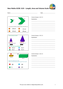New Maths GCSE: G19 - Length, Area and Volume Scale Factors