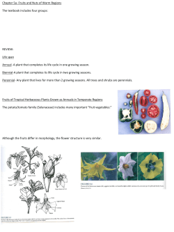 Fruits and Nuts of Warm Regions The textbook includes four groups