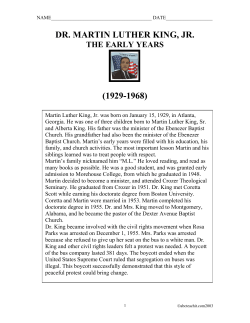 Martin Luther King, Jr.