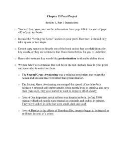 Instructions for Section 1, Part 1