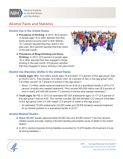 Alcohol Facts and Statistics