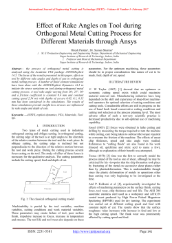 effect of rake angles on tool during orthogonal metal cutting process