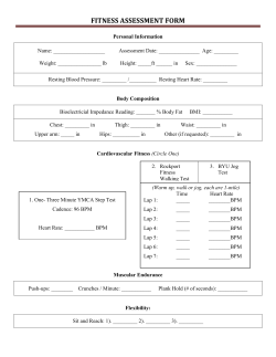 fitness assessment form
