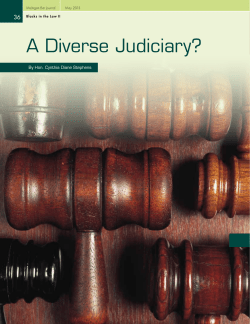 A Diverse Judiciary? - State Bar of Michigan