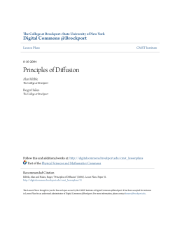 Principles of Diffusion - Digital Commons @Brockport
