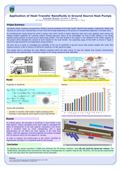 Application of Heat-Transfer Nanofluids in Ground Source