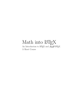 Math into LATEX