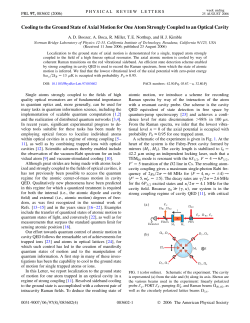 Cooling to the Ground State of Axial Motion for One Atom Strongly