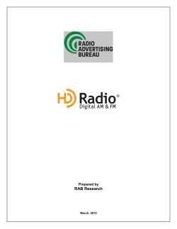 RAB Research - Radio Advertising Bureau