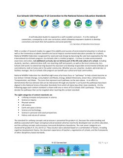 9-12 Eco-Schools USA Standards Alignment