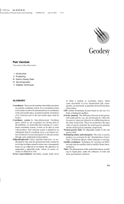 Geodesy