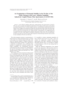 An Examination of Elemental Stability in the Fin Ray of the White