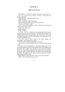 Chapter13 Lights across the Sea