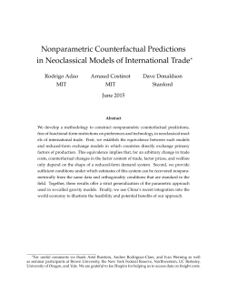 Nonparametric Counterfactual Predictions in Neoclassical Models of