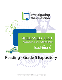 Reading - Grade 5 Expository