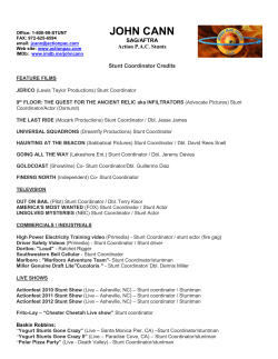 JOHN CANN - Action PAC Stunts