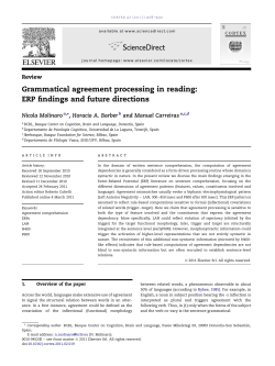 ERP findings and future directions