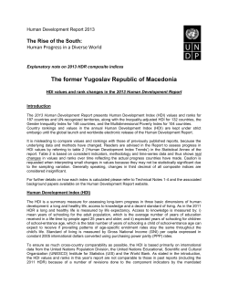 The former Yugoslav Republic of Macedonia