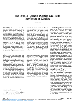 The Effect of Variable Duration One Hertz Interference on Kindling