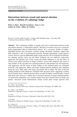 Interactions between sexual and natural selection on the evolution