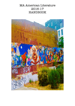 MA American Literature 2016