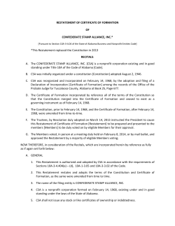 Constitution - Confederate Stamp Alliance