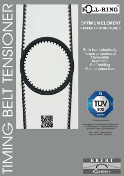 ROLL-RING Belt Tensioner - EBERT Kettenspanntechnik GmbH