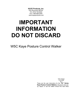 IMPORTANT INFORMATION DO NOT DISCARD