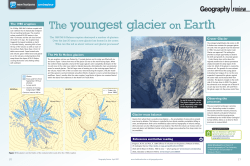 The youngest glacier on Earth