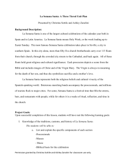 La Semana Santa - Grove City College