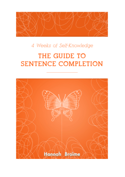 Sentence Completion ebook