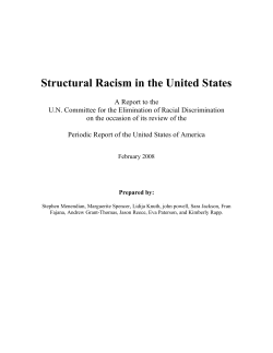 Structural Racism in the United States