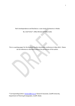 Path interdependence and Resilience