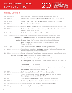 Symposium Agenda - Gulf Power Symposium