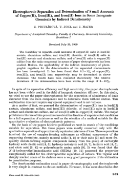 and Iron(II) - Chemical Papers