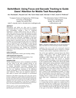 SwitchBack: Using Focus and Saccade Tracking to