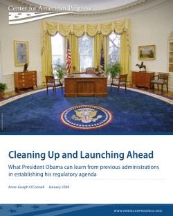 Cleaning Up and Launching Ahead