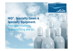 General HiQ Presentation (PDF 2896 KB) - Linde HiQ