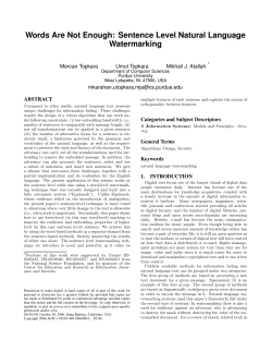 Words Are Not Enough: Sentence Level Natural