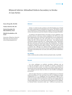Bilateral Inferior Altitudinal Defects Secondary to Stroke: A Case