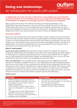 Dating and relationships