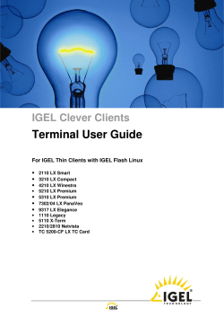IGEL User Guide LX 3.05.500_English