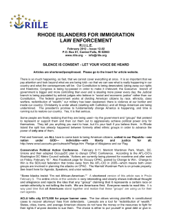 February - Rhode Islanders for Immigration Law Enforcement
