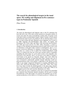 The search for phonological targets in the tonal space: H1 scaling