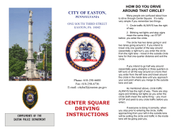 Center Square Driving InstructionsARROW