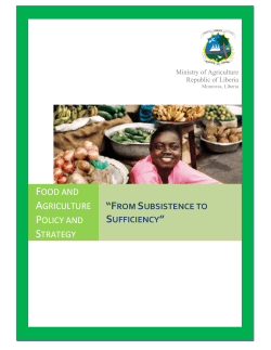 Food and Agriculture Policy and Strategy