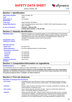 Sodium Acetate (NaOAc), 3M Solution, pH 5.5 SDS
