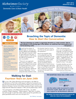 Broaching the Topic of Dementia: How to Start the Conversation