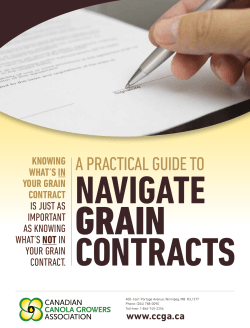 A practical guide to navigate grain contracts